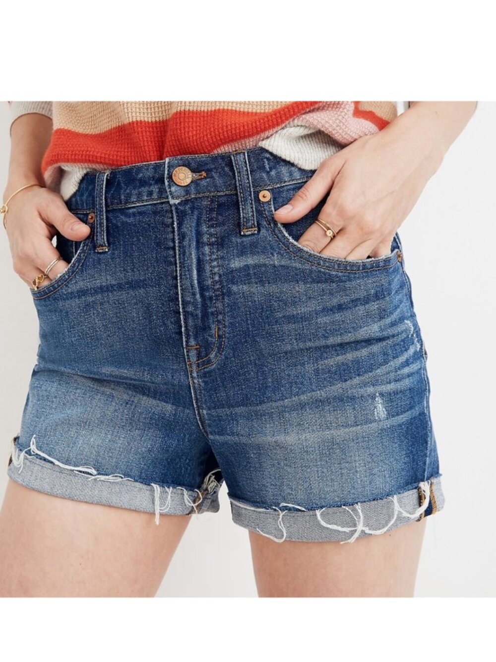Madewell | Blue High-Rise Denim Shorts | Size 27